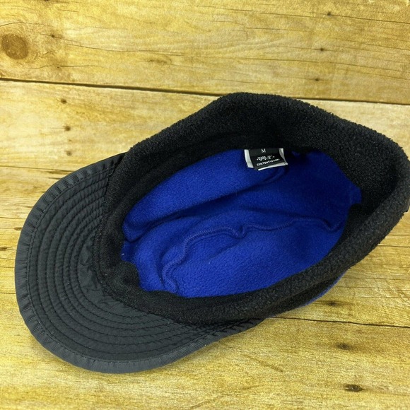 Patagonia Duckbill Synchilla Fleece Hat Cap Vintage Ear Flap Buckle Blue Medium - Picture 5 of 7